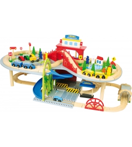 Drevená železničná viacúčelová budova