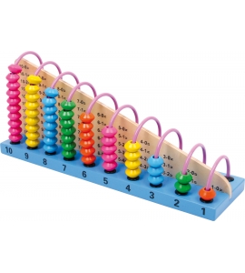 Drevené farebné počítadlo