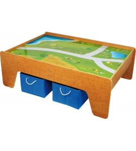 Hrací stôl s úložnými boxami