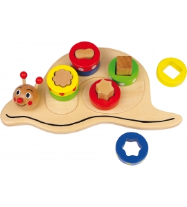 Puzzle Slimák - hra na spoznávanie tvarov