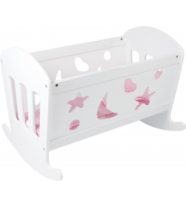 Drevená kolíska pre bábiky