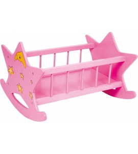Drevená kolíska pre bábiky 