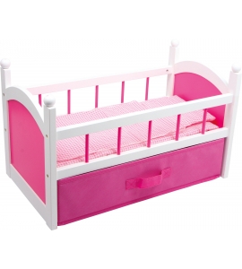 Posteľ pre bábiky - ružová